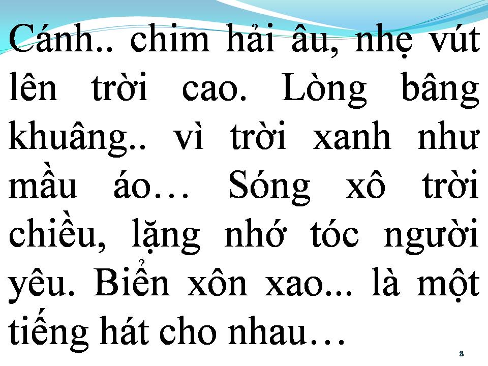 Lời bài hát BIỂN SÁNG