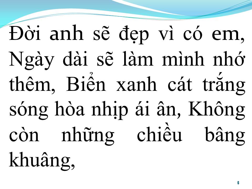 Lời bài hát BIỂN TÌNH
