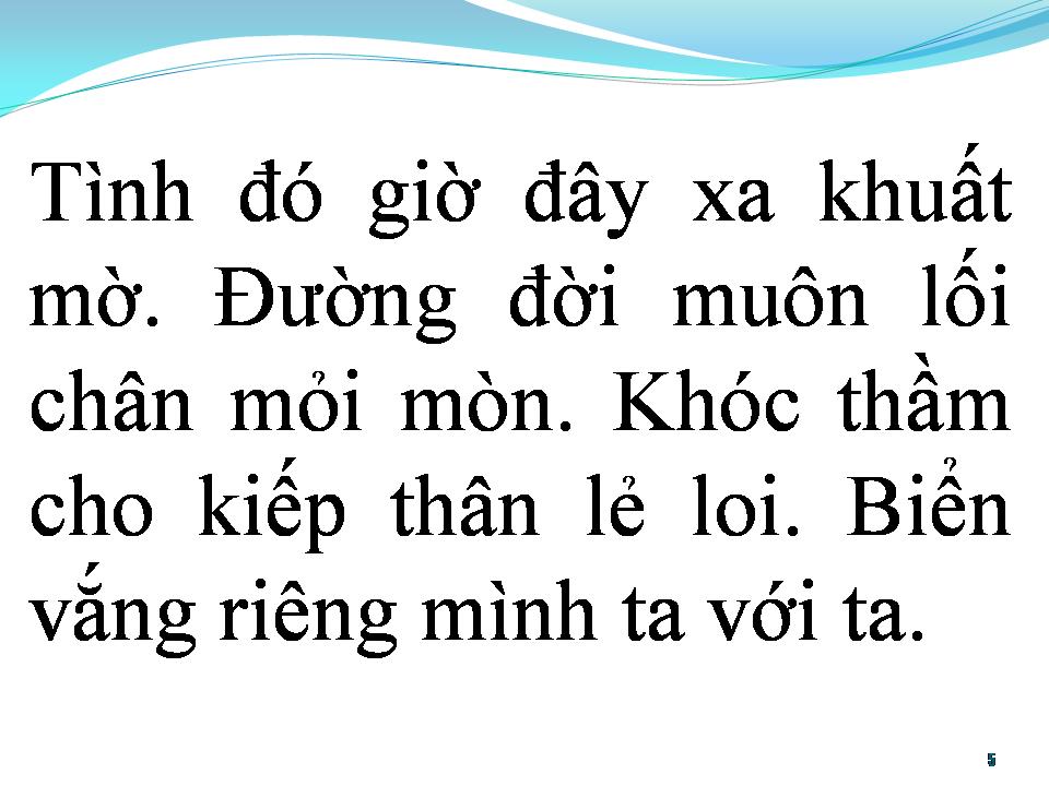 Lời bài hát BIỂN VẮNG