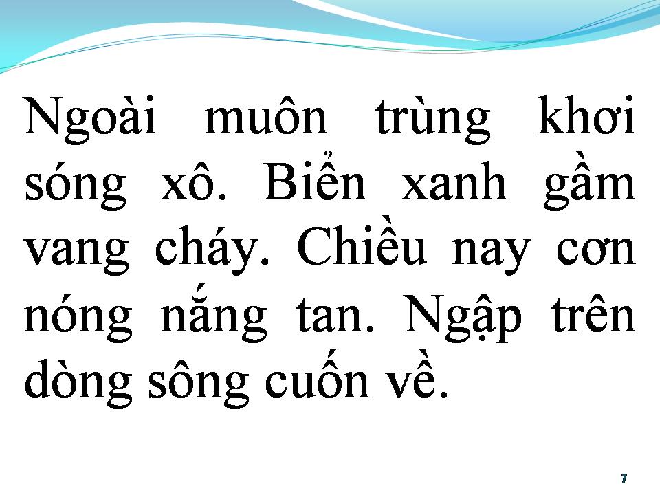 Lời bài hát BIỂN XANH