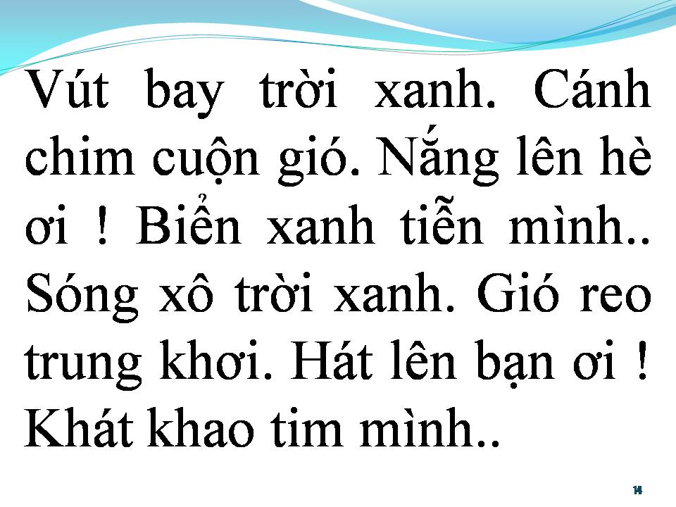 Lời bài hát BIỂN XANH