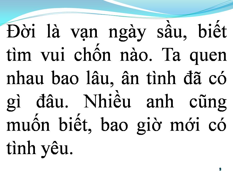 Lời bài hát BIẾT ĐẾN BAO GIỜ