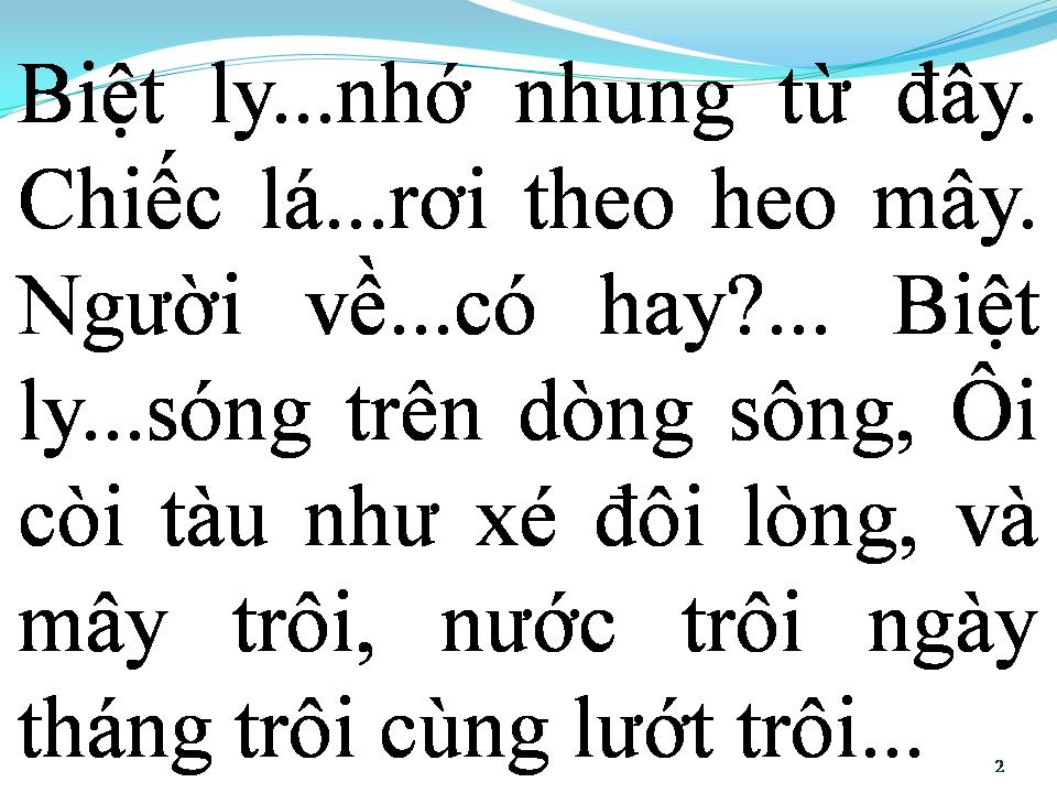 Lời bài hát BIỆT LY