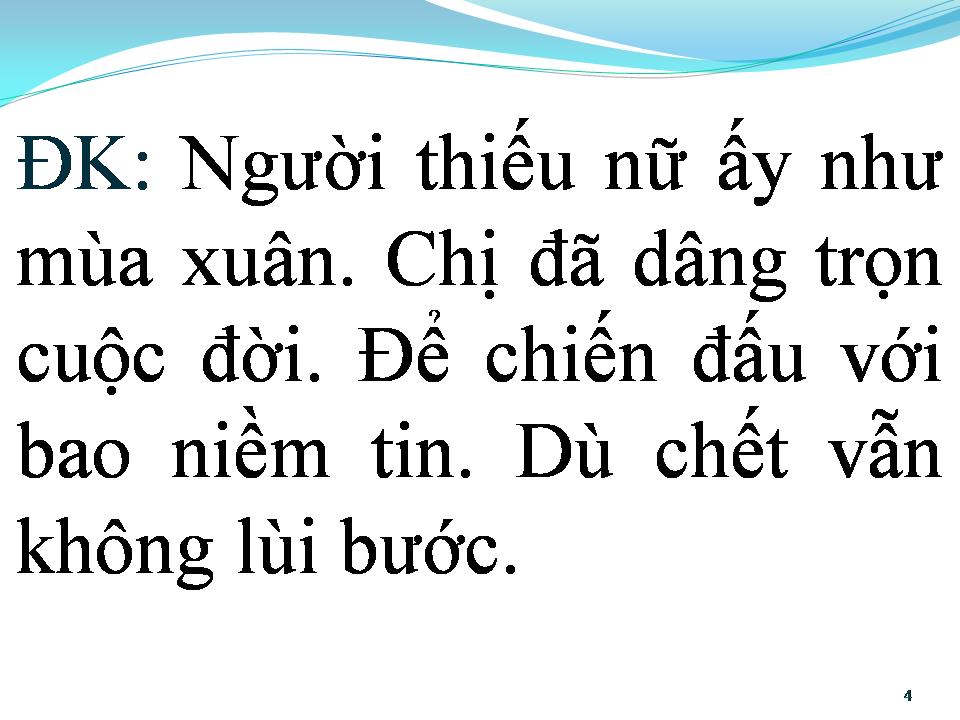 Lời bài hát BIẾT ƠN CHỊ VÕ THỊ SÁU