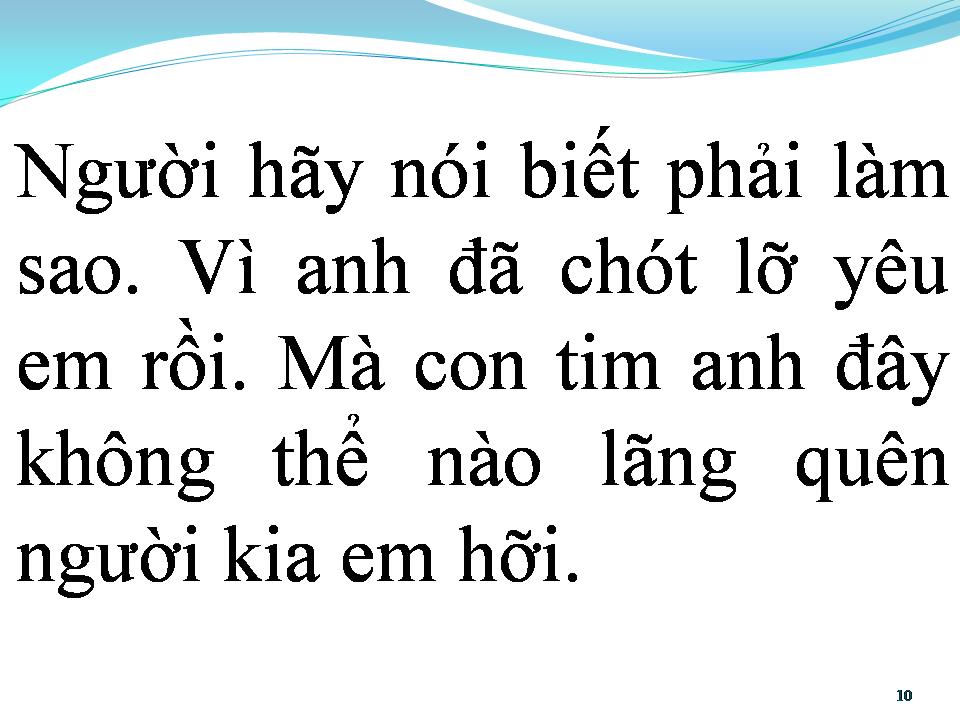 Lời bài hát BIẾT PHẢI LÀM SAO