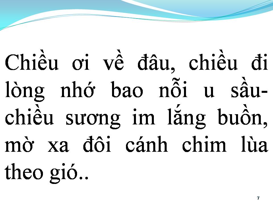 Lời bài hát BÓNG CHIỀU TÀ