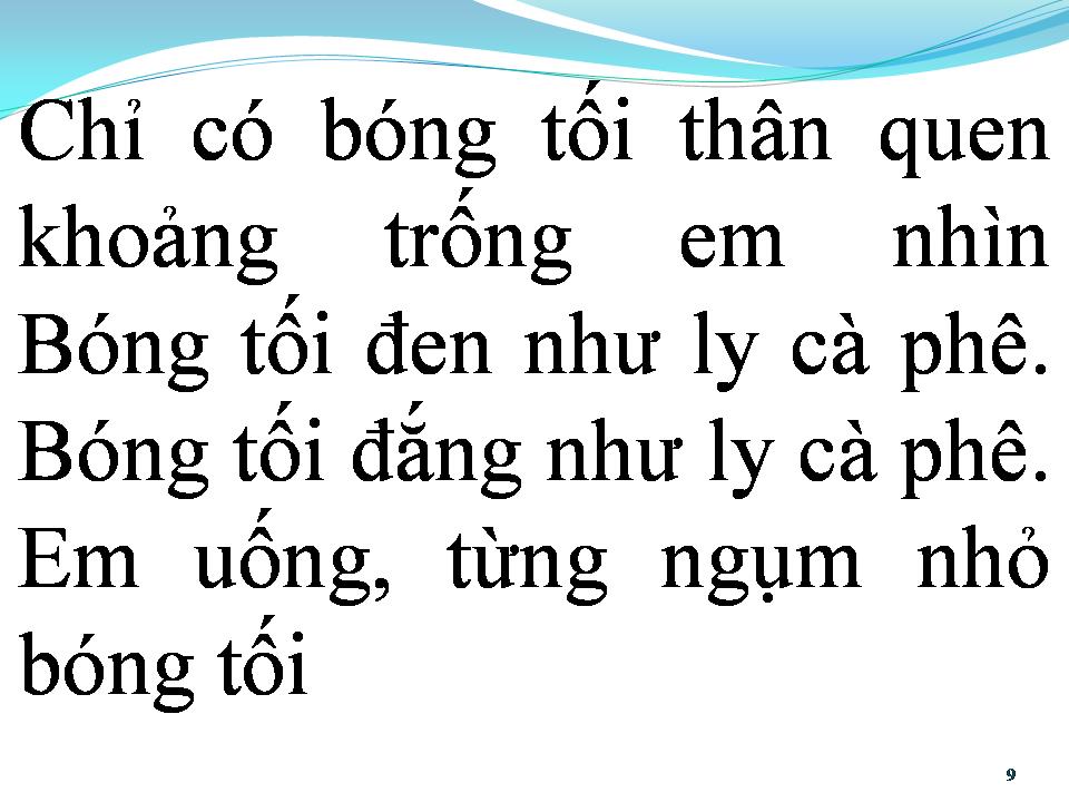 Lời bài hát BÓNG TỐI LY CÀ PHÊ