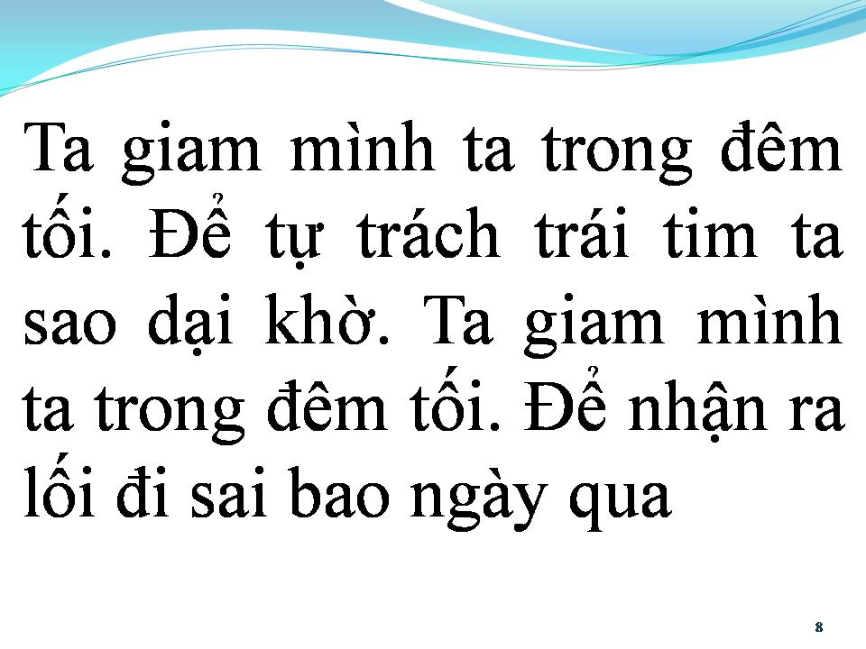 Lời bài hát BÓNG TỐI VÀ TÔI
