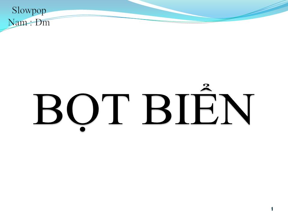 Lời bài hát BỌT BIỂN
