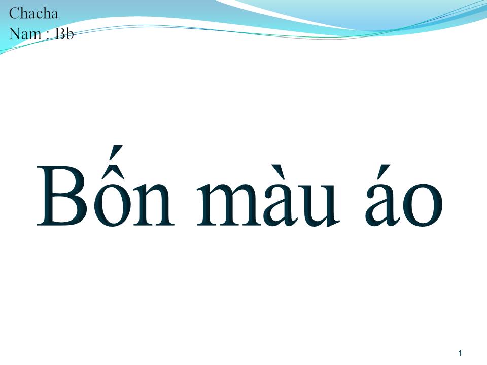 Lời bài hát BỐN MÀU ÁO