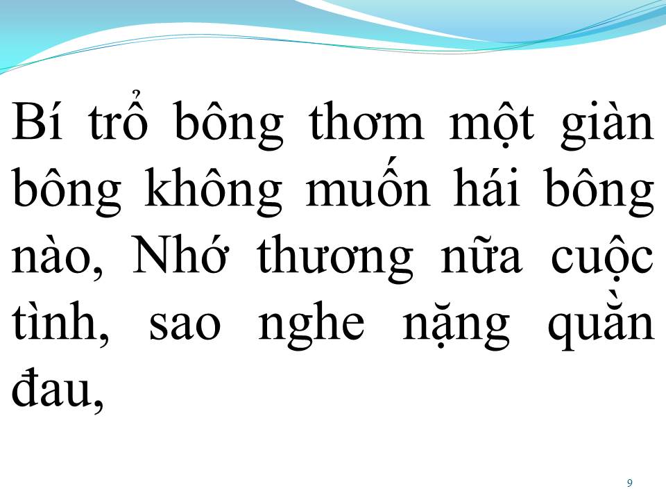 Lời bài hát BÔNG BÍ VÀNG