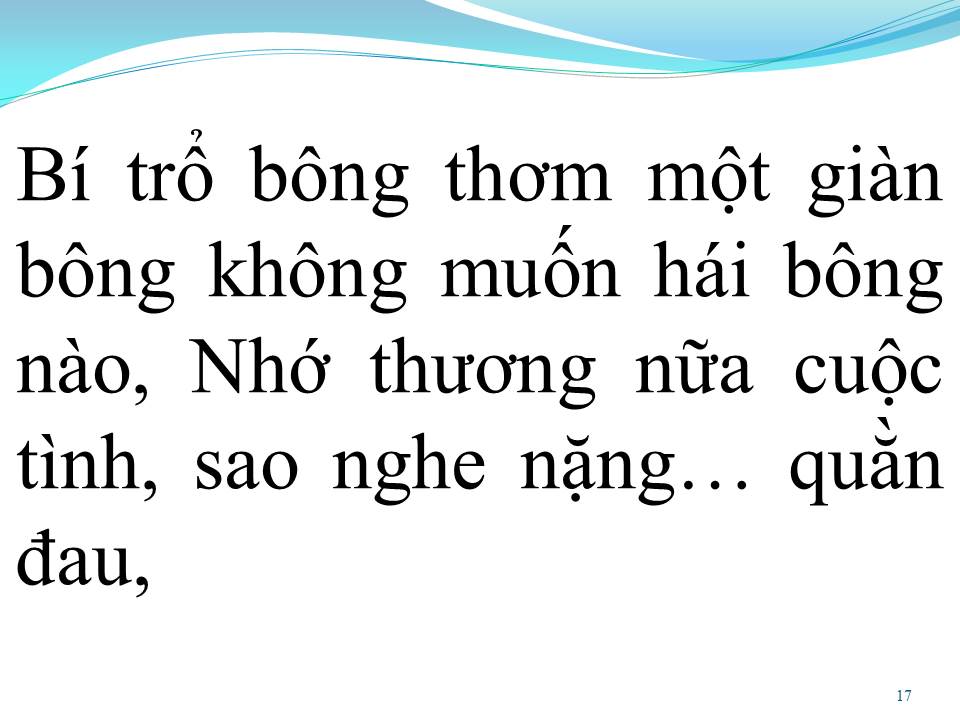 Lời bài hát BÔNG BÍ VÀNG