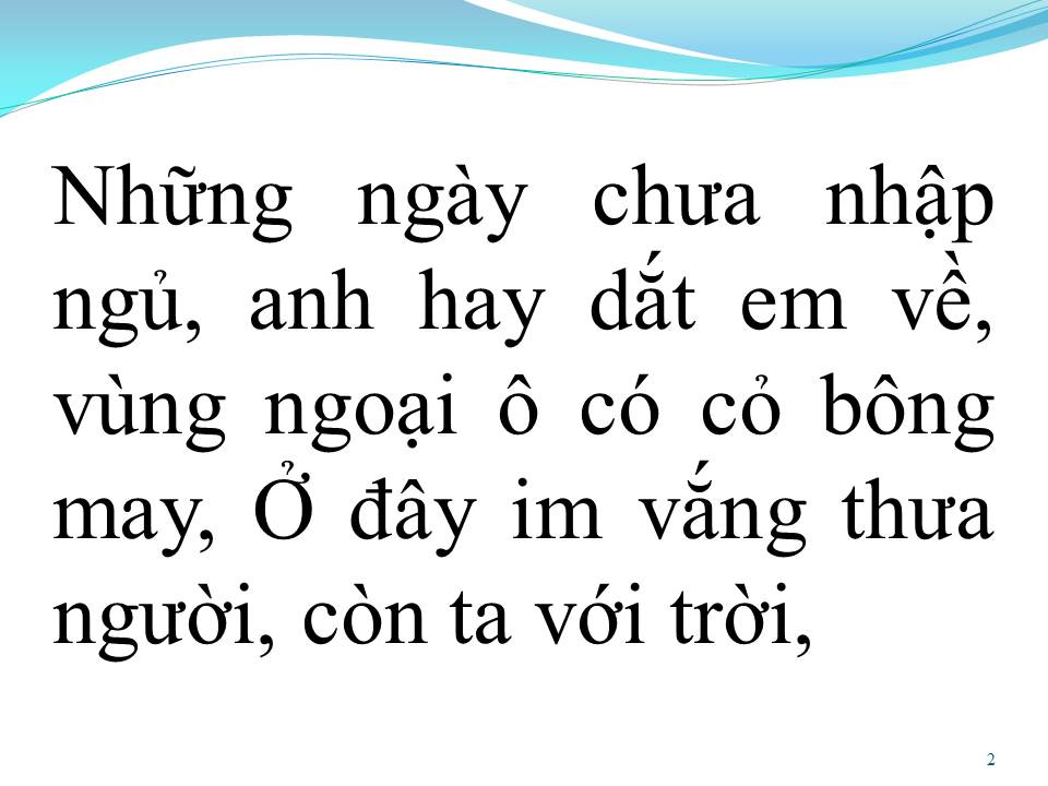 Lời bài hát BÔNG CỎ MÂY