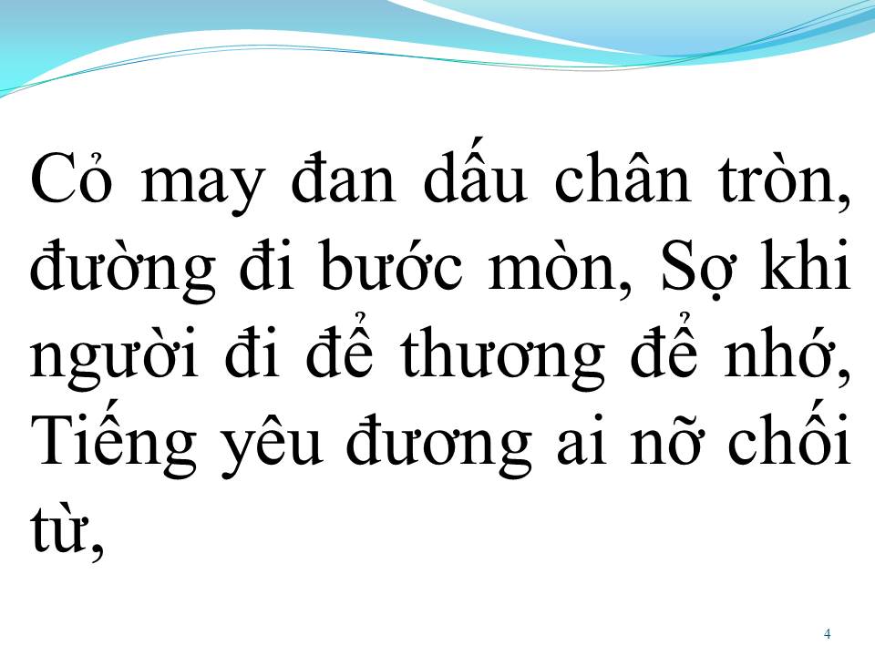 Lời bài hát BÔNG CỎ MÂY