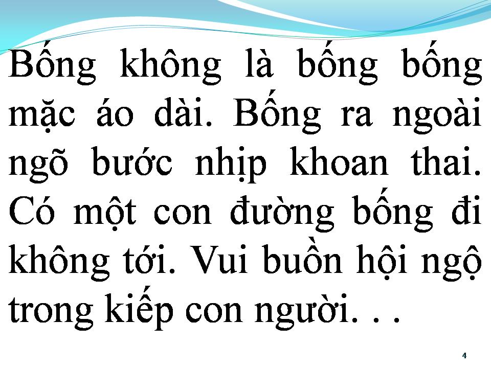 Lời bài hát BỐNG KHÔNG LÀ BỐNG