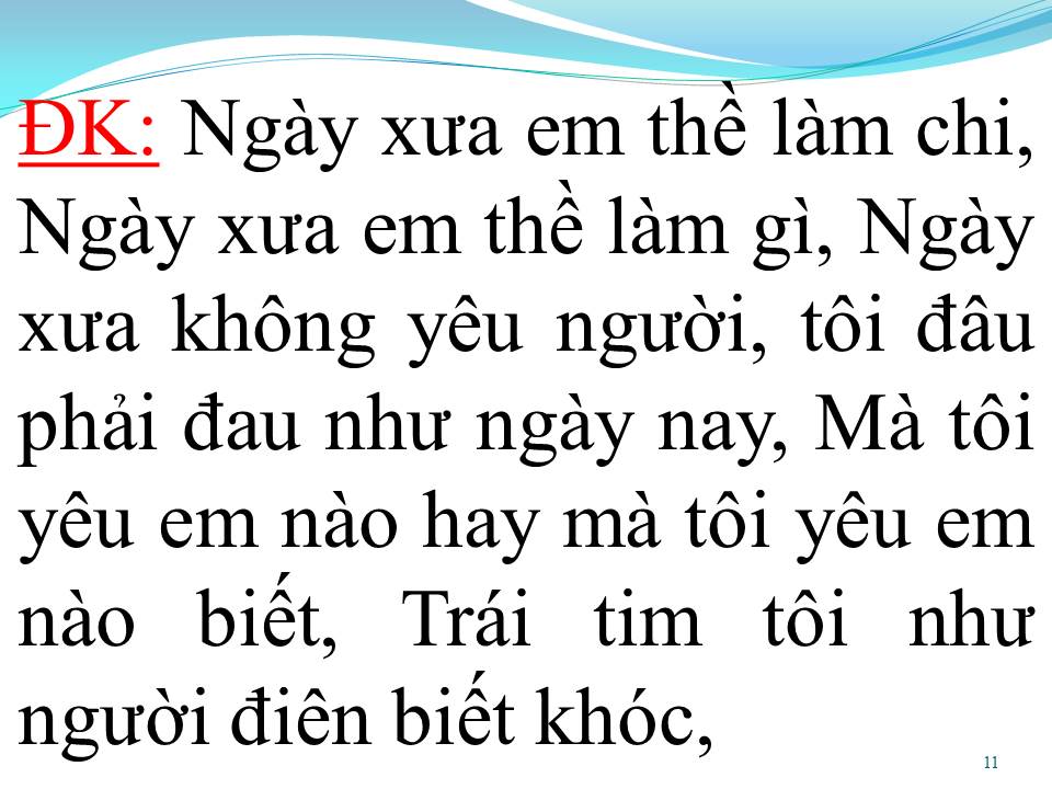 Lời bài hát BỞI TIN LỜI THỀ