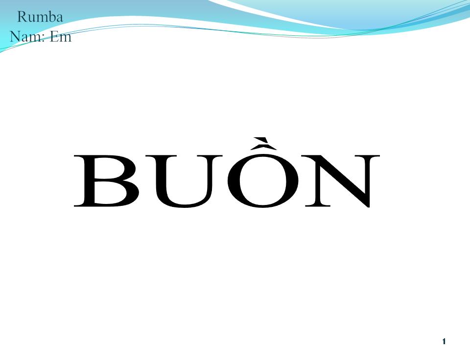 Lời bài hát BUỒN