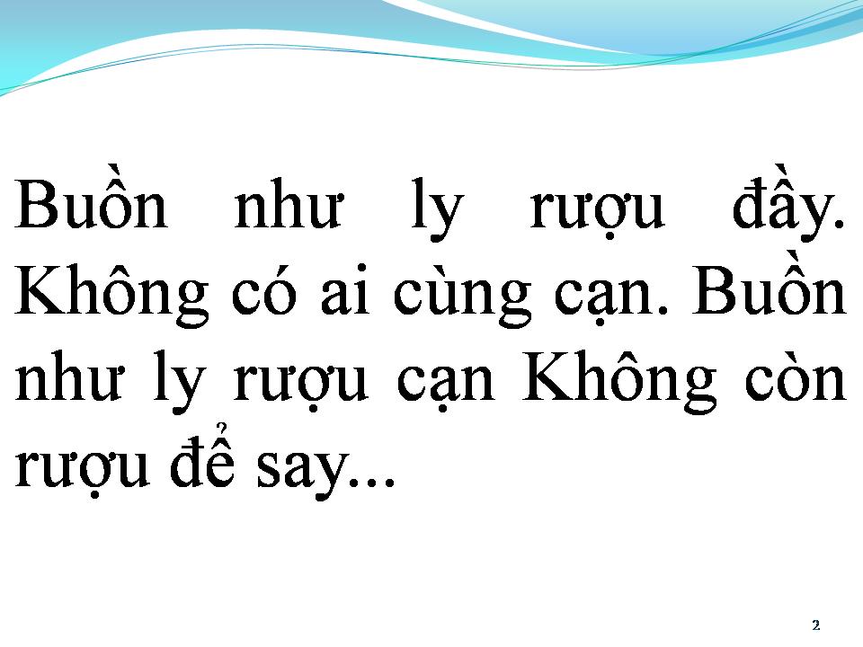 Lời bài hát BUỒN