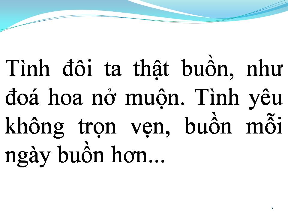 Lời bài hát BUỒN