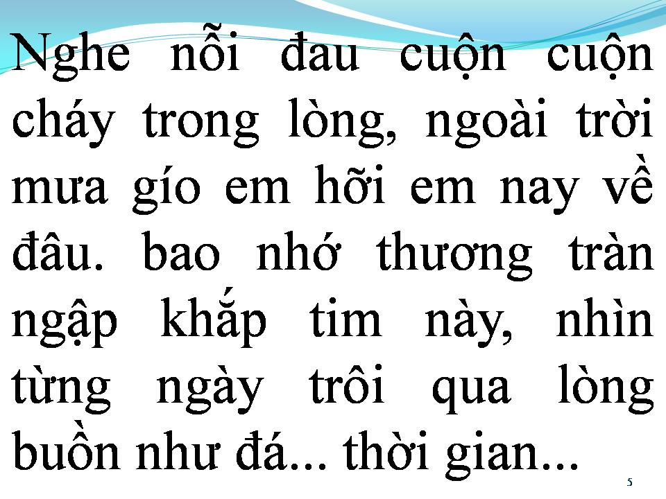 Lời bài hát BUỒN NHƯ ĐÁ THỜI GIAN
