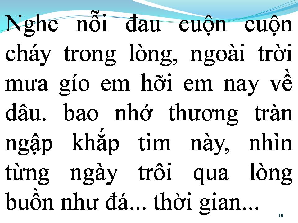 Lời bài hát BUỒN NHƯ ĐÁ THỜI GIAN