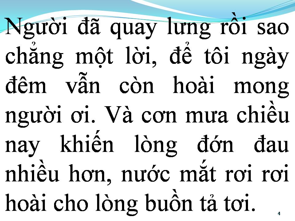 Lời bài hát BUỒN TẢ TƠI