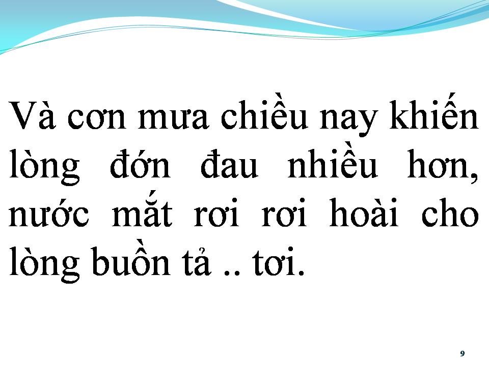 Lời bài hát BUỒN TẢ TƠI