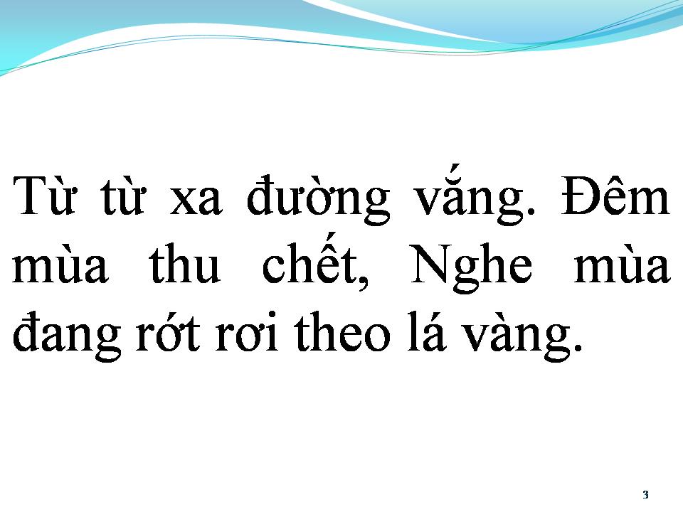 Lời bài hát BUỒN TÀN THU