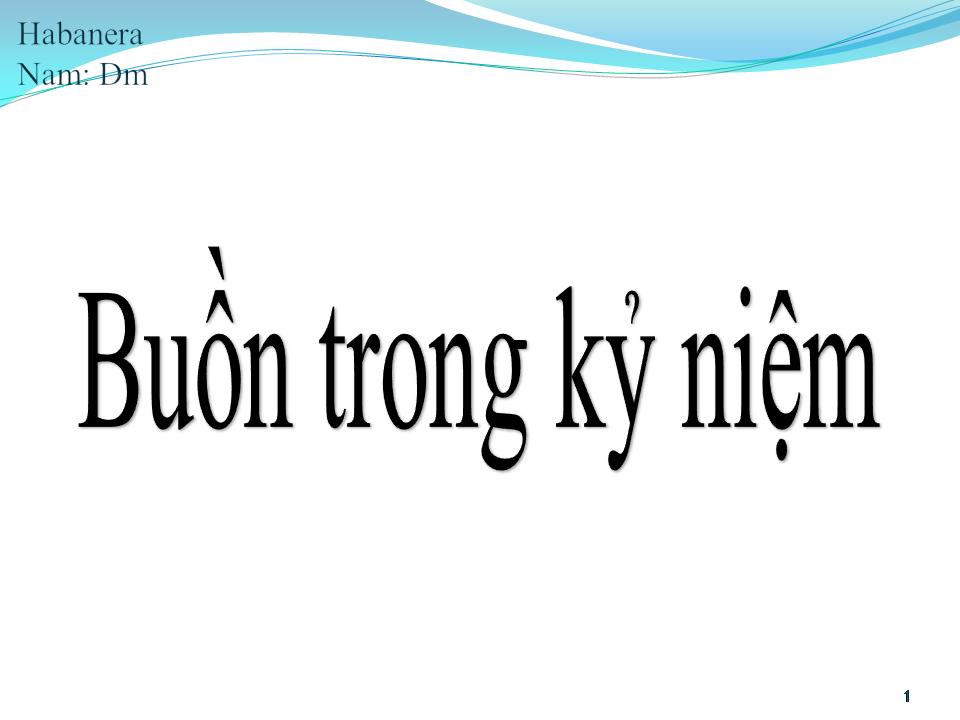 Lời bài hát BUỒN TRONG KỶ NIỆM