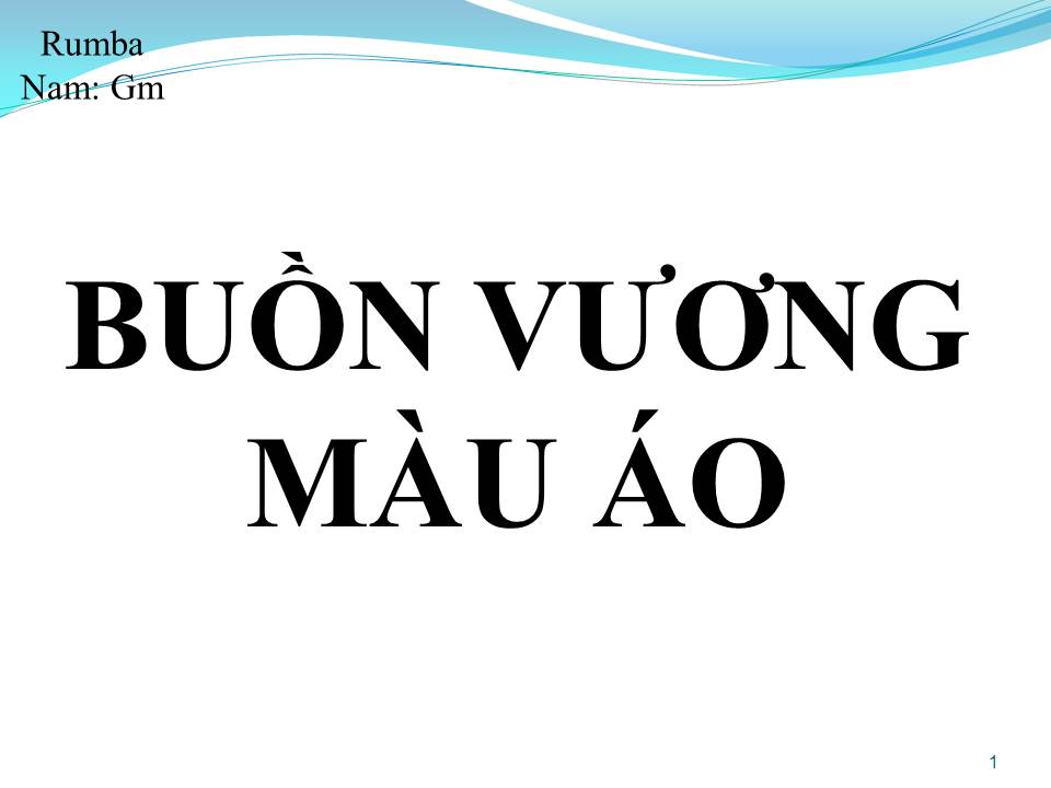 Lời bài hát BUỒN VƯƠNG MÀU ÁO