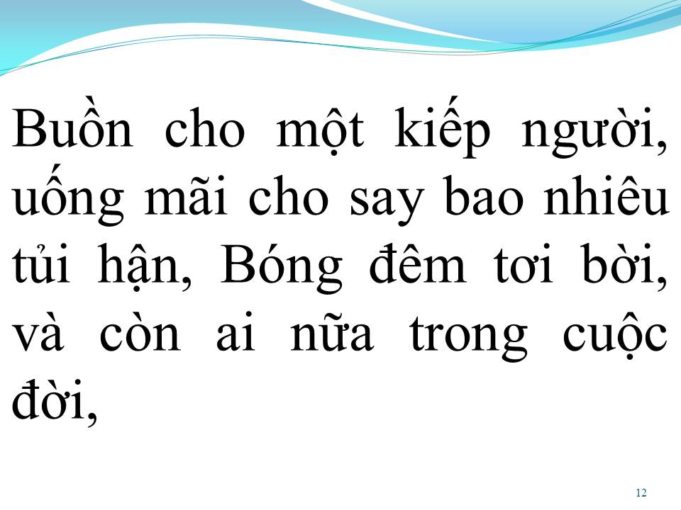 Lời bài hát BUỒN VƯƠNG MÀU ÁO
