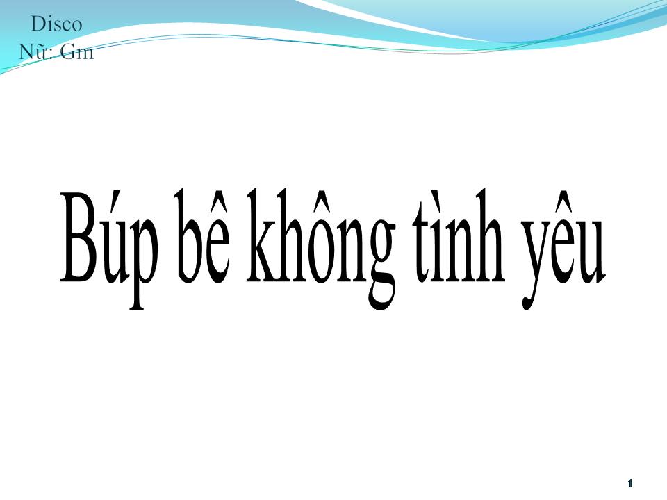 Lời bài hát BÚP BÊ KHÔNG TÌNH YÊU