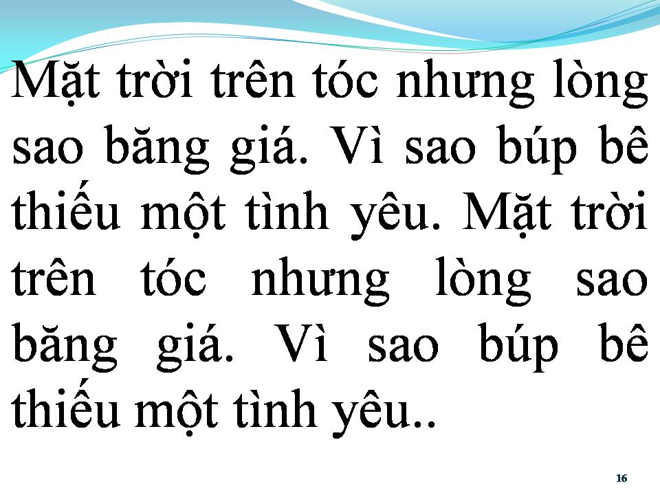 Lời bài hát BÚP BÊ KHÔNG TÌNH YÊU