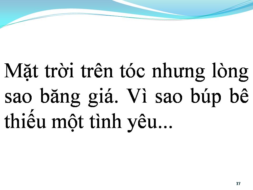 Lời bài hát BÚP BÊ KHÔNG TÌNH YÊU