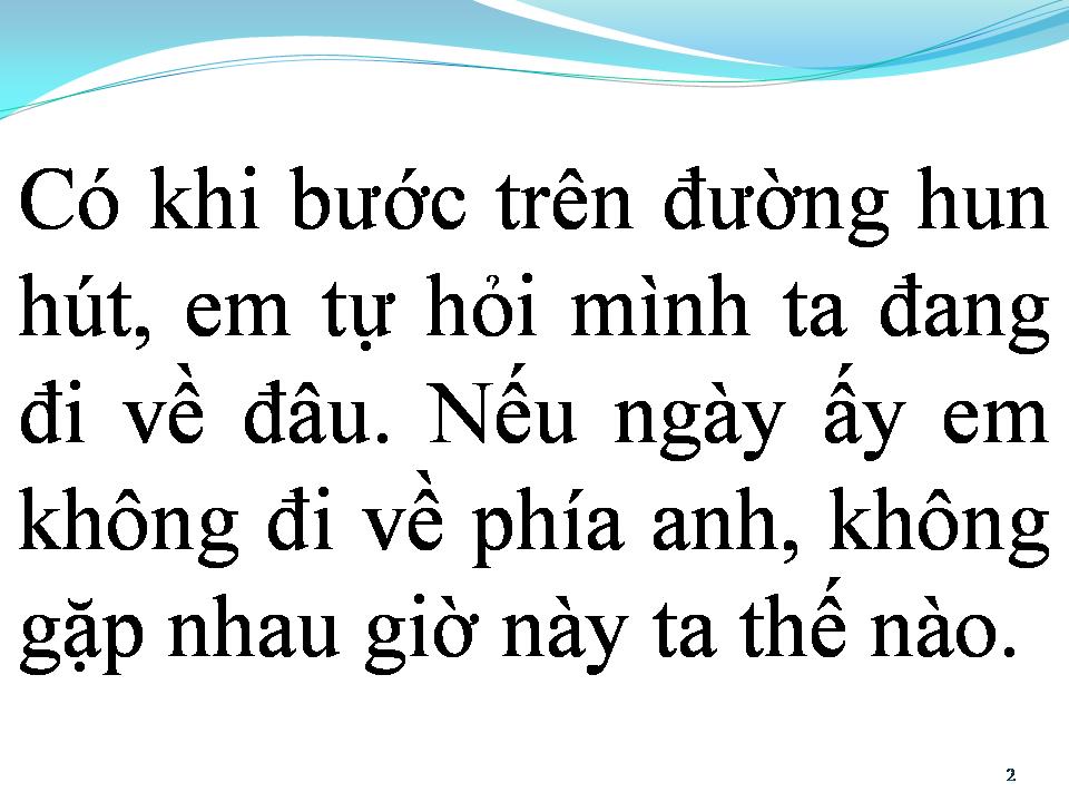 Lời bài hát BỨC THƯ TÌNH THỨ HAI