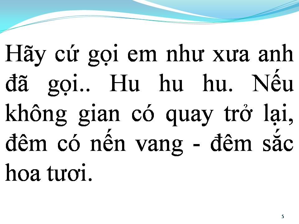 Lời bài hát BỨC THƯ TÌNH THỨ HAI