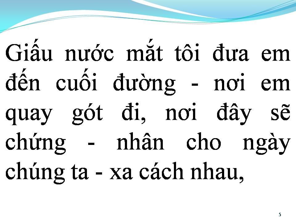 Lời bài hát BƯỚC CHÂN CUỐI CÙNG