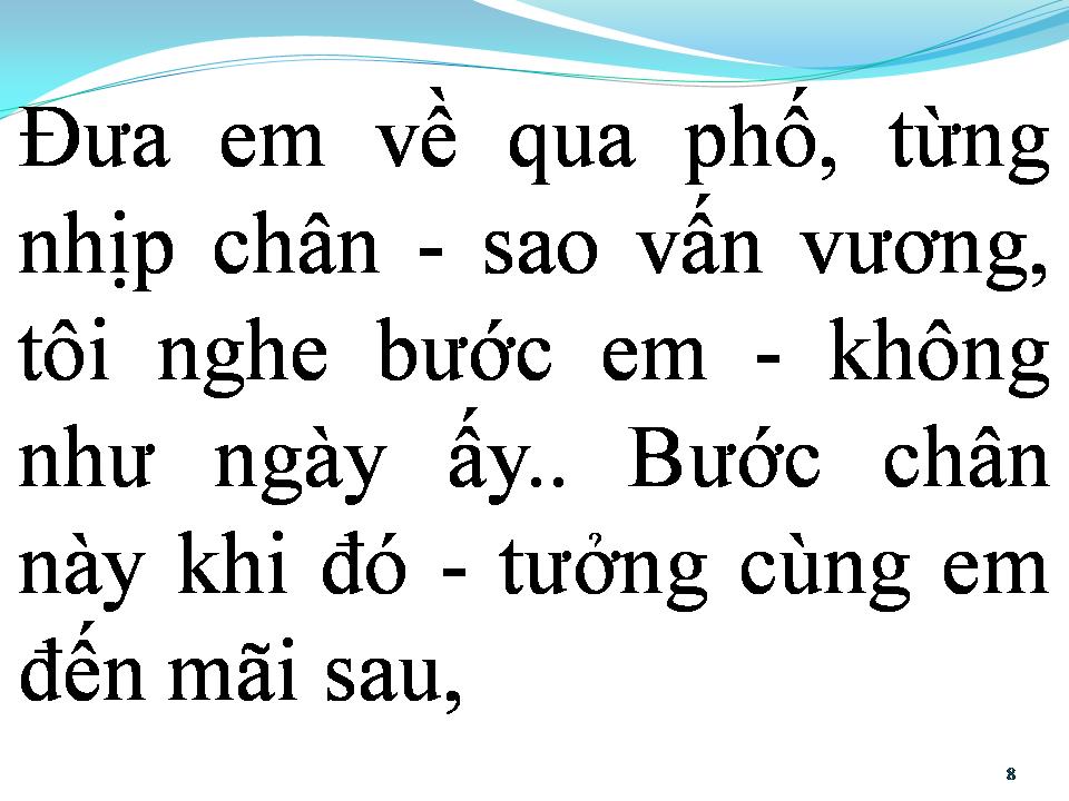 Lời bài hát BƯỚC CHÂN CUỐI CÙNG