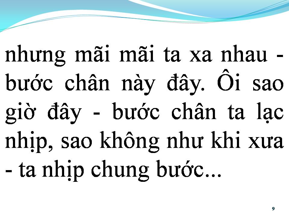 Lời bài hát BƯỚC CHÂN CUỐI CÙNG