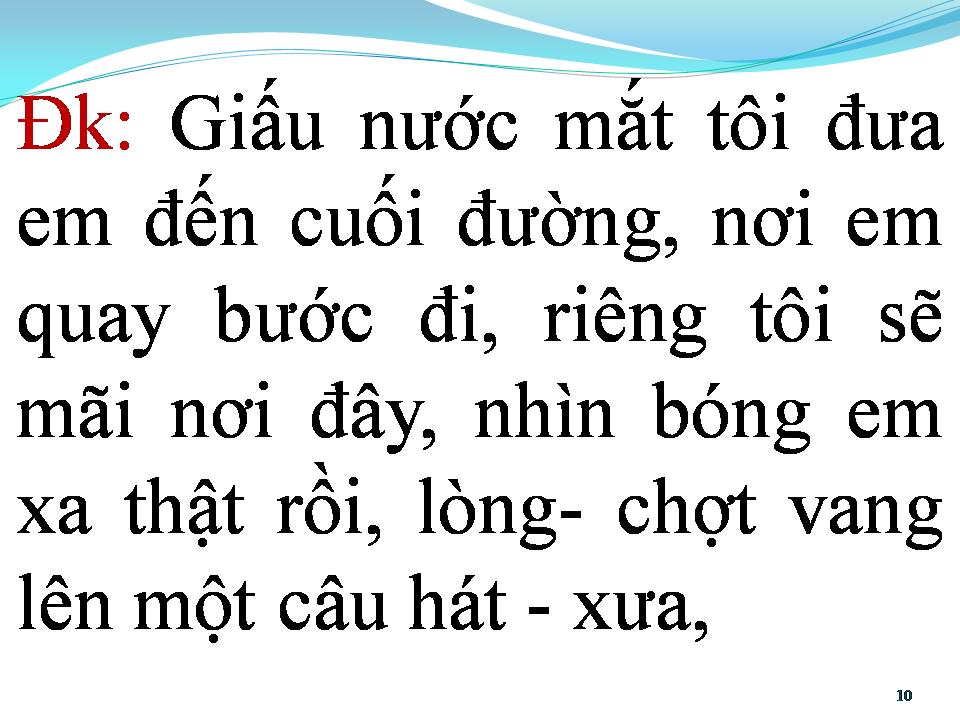 Lời bài hát BƯỚC CHÂN CUỐI CÙNG