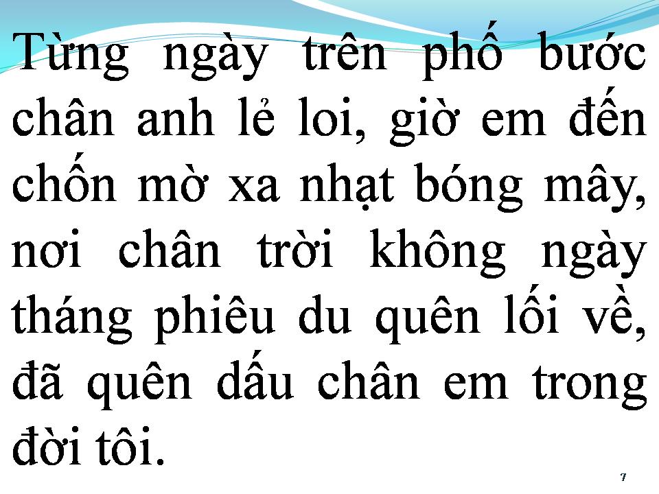 Lời bài hát BƯỚC CHÂN LẺ LOI