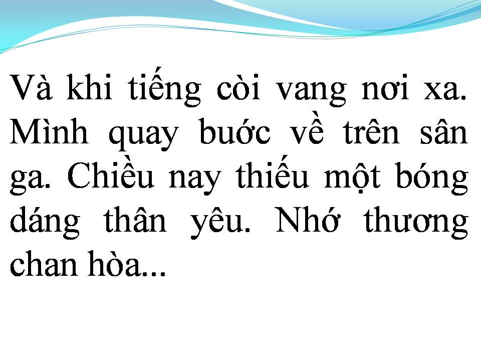 Lời bài hát GA CHIỀU