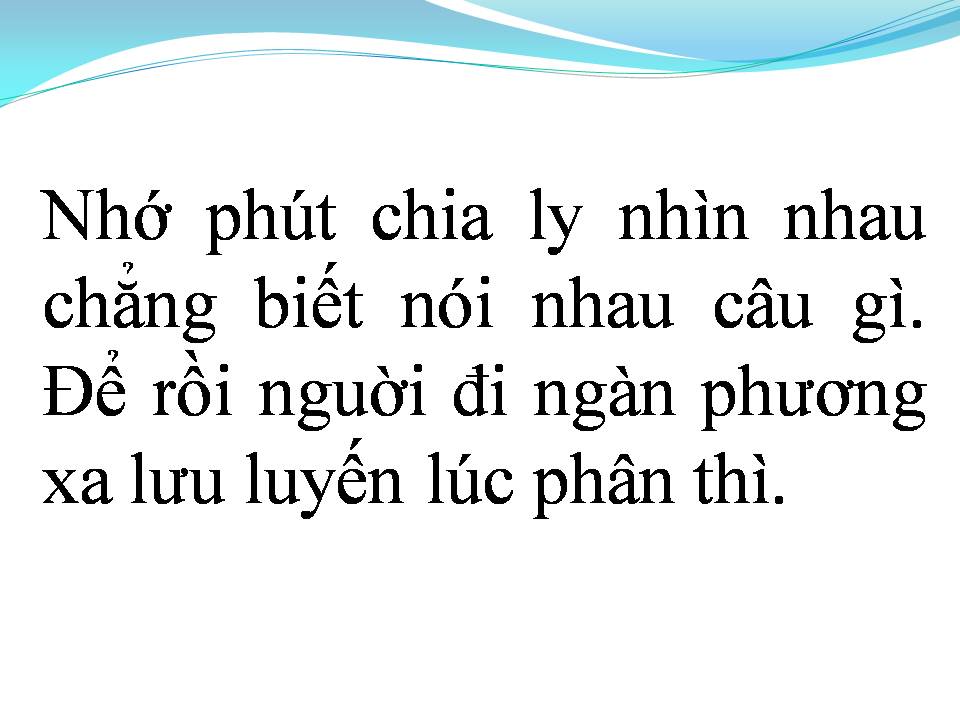 Lời bài hát GA CHIỀU