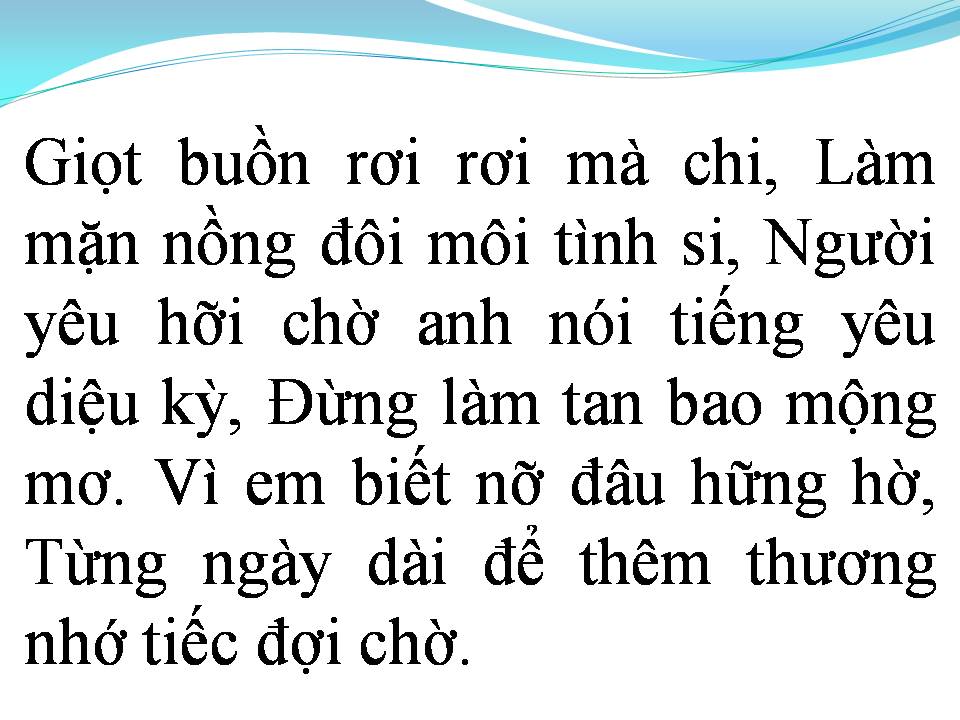 Lời bài hát GÕ CỬA TÌNH YÊU