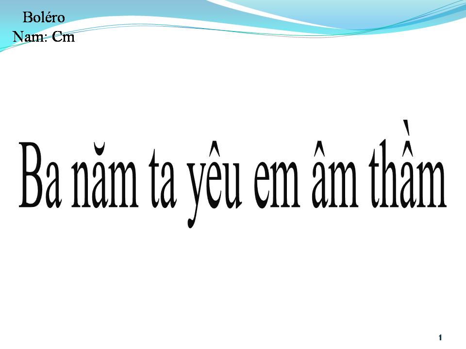 Lời bài hát BA NĂM TA YÊU EM ÂM THẦM