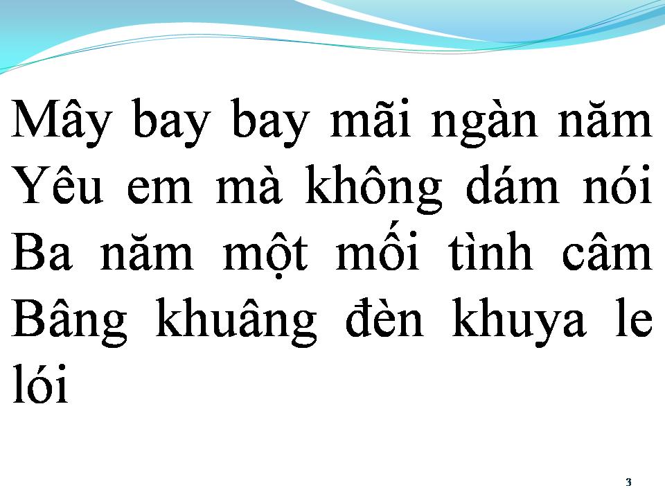Lời bài hát BA NĂM TA YÊU EM ÂM THẦM