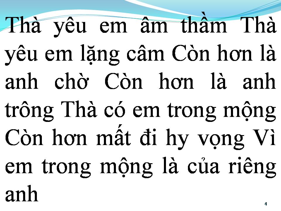 Lời bài hát BA NĂM TA YÊU EM ÂM THẦM