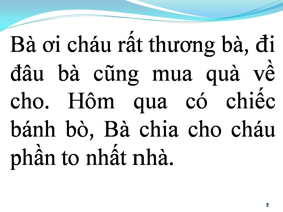 Lời bài hát BÀ ƠI CHÁU RẤT THƯƠNG BÀ