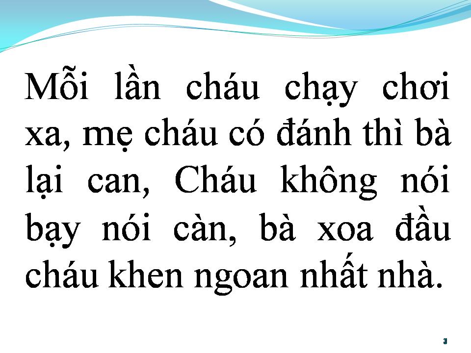 Lời bài hát BÀ ƠI CHÁU RẤT THƯƠNG BÀ