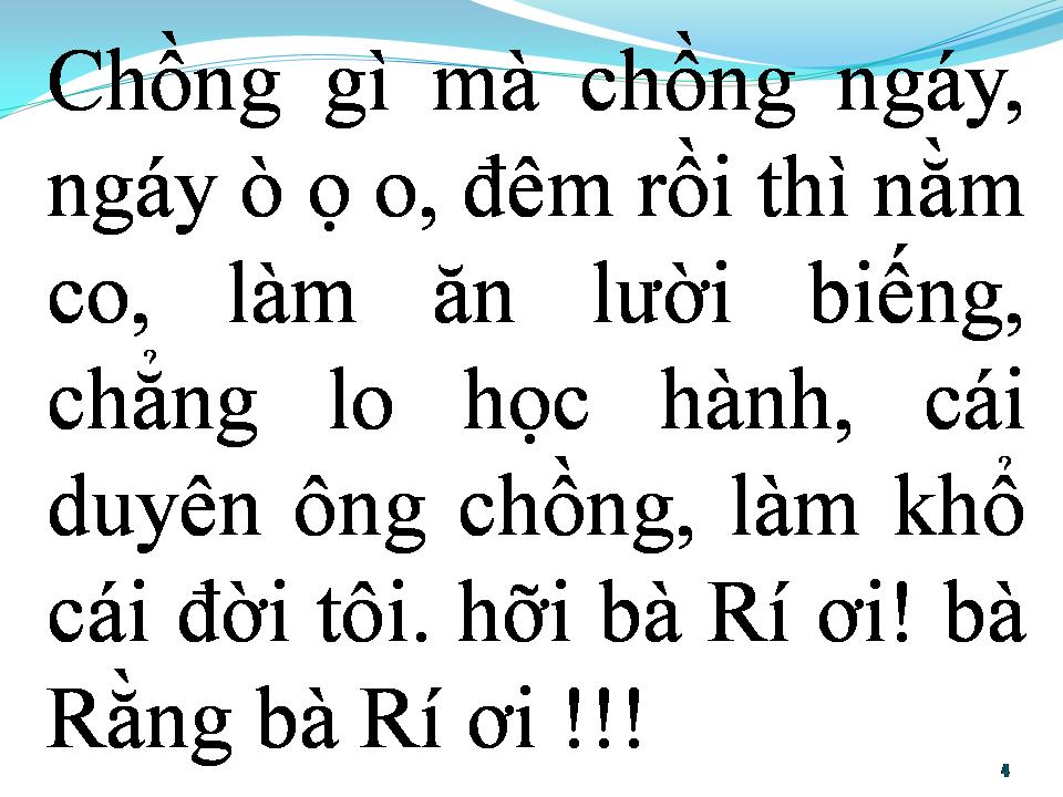 Lời bài hát BÀ RẰNG BÀ RÍ